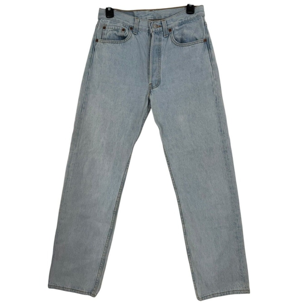 Levi's Vtg 501XX Light Wash Men's Button Fly Blank "R" Jeans 31 x 30